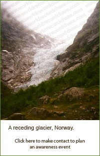 A receding glacier, Norway